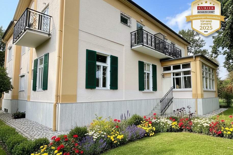 Historisches Herrenhaus im Villenviertel von Baden: ca.450m² WF mit Grundfläche von 1873qm und 17 Zimmern zum Sanieren! (V2 & Schut, Haus-kauf, 1.200.000,€, 2500 Baden