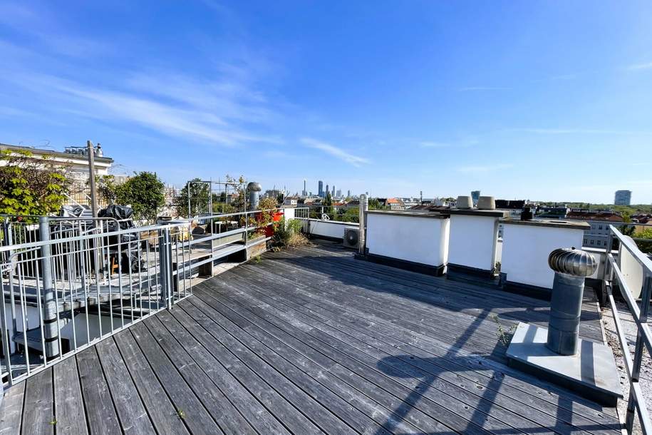 Skyview I Weite I Luxus: Großzügige und stilvolle 2-Zimmer-Maisonette mit Dachterrasse in Toplage neben Donaukanal!, Wohnung-kauf, 795.000,€, 1030 Wien 3., Landstraße