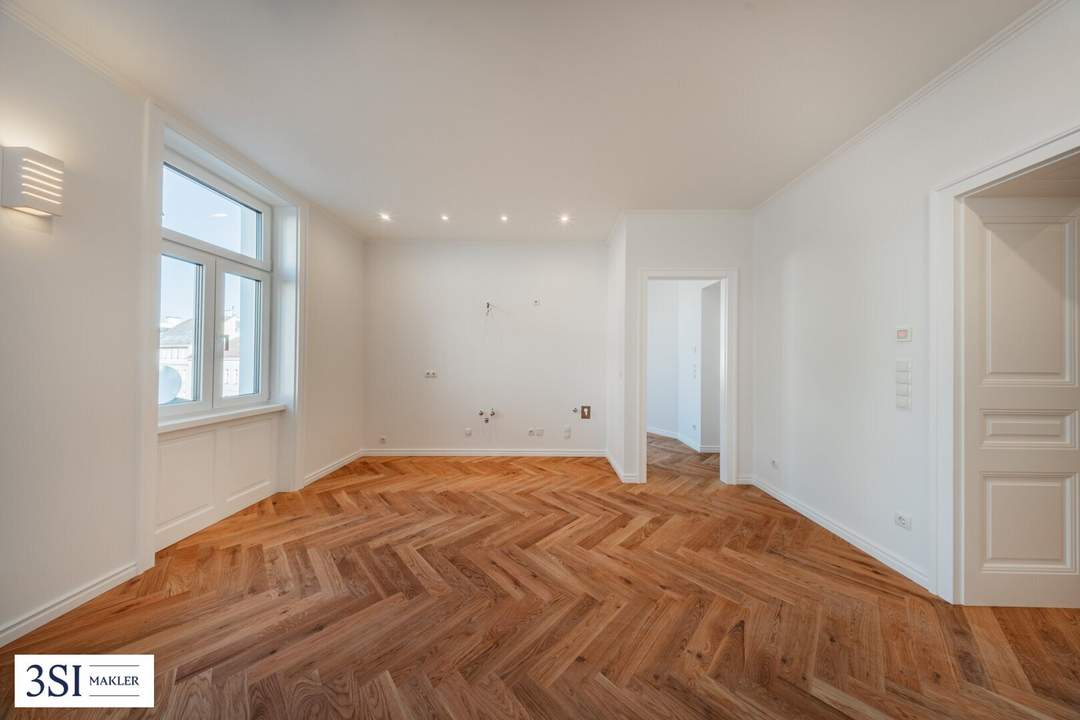 Erstklassig – 2-Zimmer-Erstbezug im stilvollen Altbau