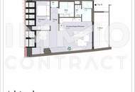 Großzügige, luxuriöse 2-Zimmer-Wohnung mit Balkon und großer Dachterrasse in attraktiver Lage