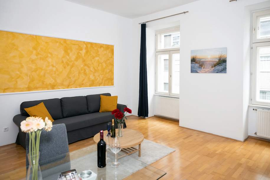Apartment mit Airbnb-Widmung | Voll möbliert | 3,15 % Rendite | 1060 Wien (Provisionsfrei), Wohnung-kauf, 457.405,€, 1060 Wien 6., Mariahilf