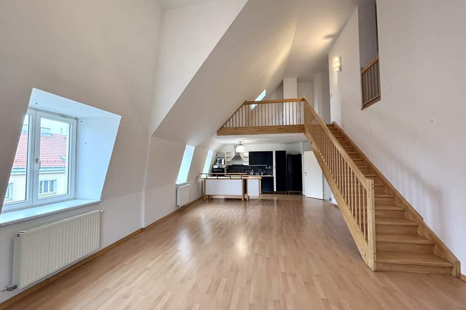 1170! Helle 2-Zimmer-DG-Maisonette mit Galerie Nähe Elterleinplatz!, Wohnung-miete, 1.499,06,€, 1170 Wien 17., Hernals