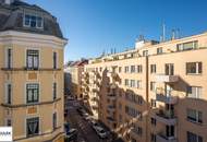 Helle, klimatisierte und möblierte Stadtwohnung: 2 Zimmer + Küche + Balkon (Abendsonne!) nahe U1 ab 1.8.26