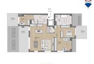 Erstklassiges 4-Zimmer-Penthouse mit drei Terrassen - Erstbezug