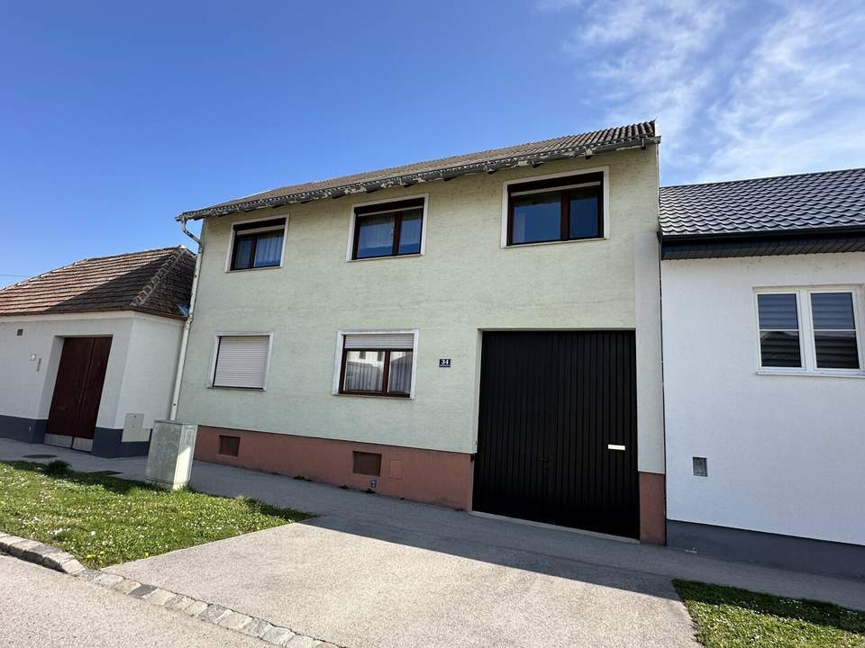 Zweifamilienhaus mit Stadl und großem Potenzial in Pöttsching – auch als großes Einfamilienhaus nutzbar