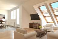 Sonnige 3-Zimmer DG-Wohnung mit Terrasse und inkl. Tiefgaragenstellplatz nahe U6/Burggasse!