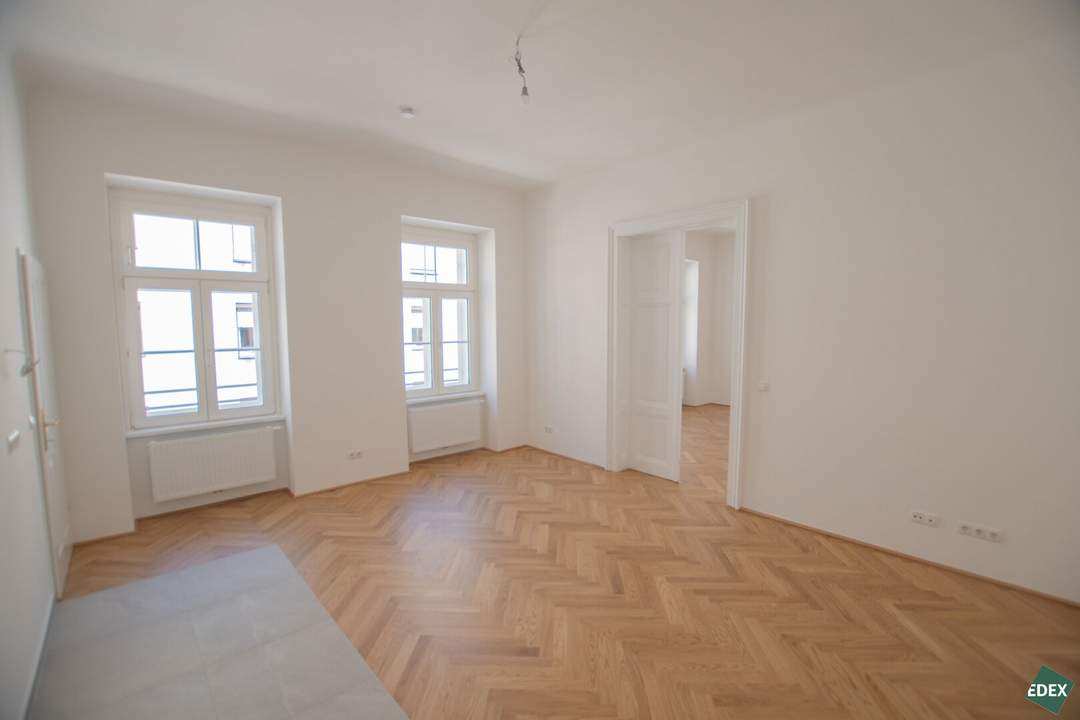 Erstbezug nach Sanierung: Schöner 3-Zimmer-Altbau im 6. Bezirk