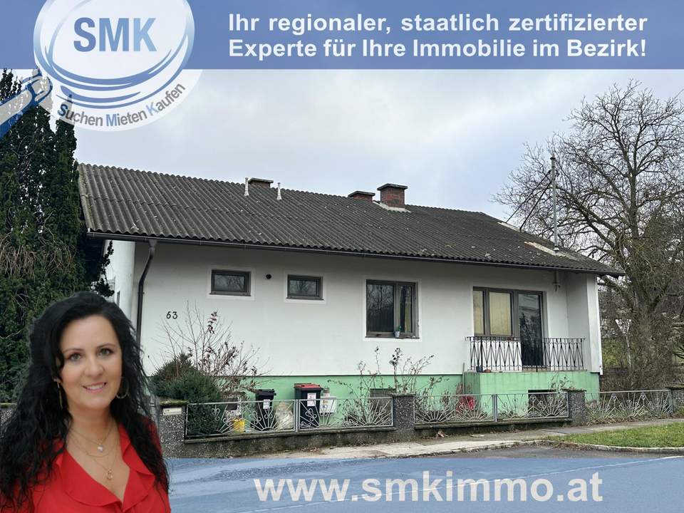 Nähe Großweikersdorf! Freistehendes Einfamilienhaus mit sonnigem Garten!