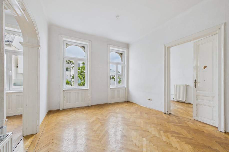 Lichtdurchfluteter Altbautraum in Nußdorf: 88m² Gestaltungsfreiraum nähe Heurigen & Donau, Wohnung-kauf, 439.000,€, 1190 Wien 19., Döbling