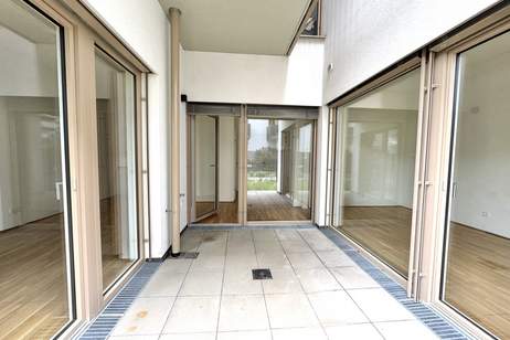 2-Zimmer Gartenwohnung mit Flair - Über 3 Meter hohe Decken, Wohnung-miete, 999,00,€, 1220 Wien 22., Donaustadt