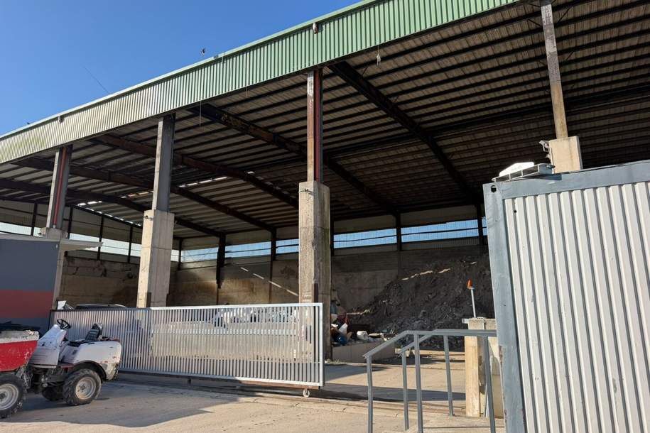 PROVISIONSFREI!!! Große Halle, Lagerhalle mit Betonplatz, Gewerbeobjekt-miete, 12.020,00,€, 2601 Wiener Neustadt(Land)