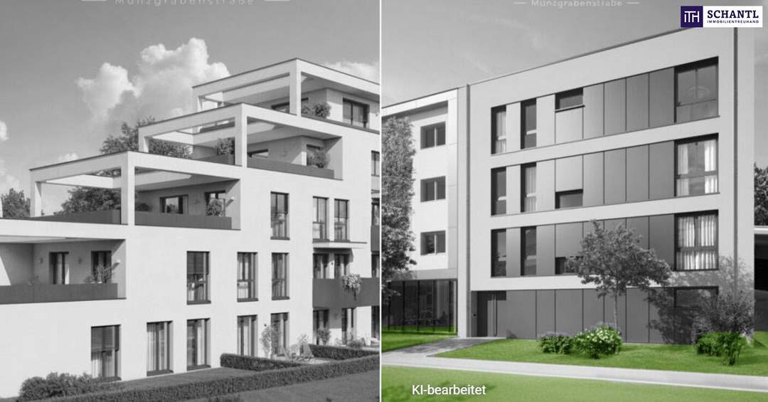 Entzückende, gut geschnittene Neubauwohnung für Single und Studenten - Exklusives Wohnen im wunderschönen Bezirk Liebenau - PROVISIONSFREI!