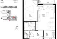 LEO 131 - Hochwertige 2-Zimmer Wohnung im 5. OG mit Hof-Balkon! Anbindung nach Floridsdorf, nahe Siemens und Grünflächen!