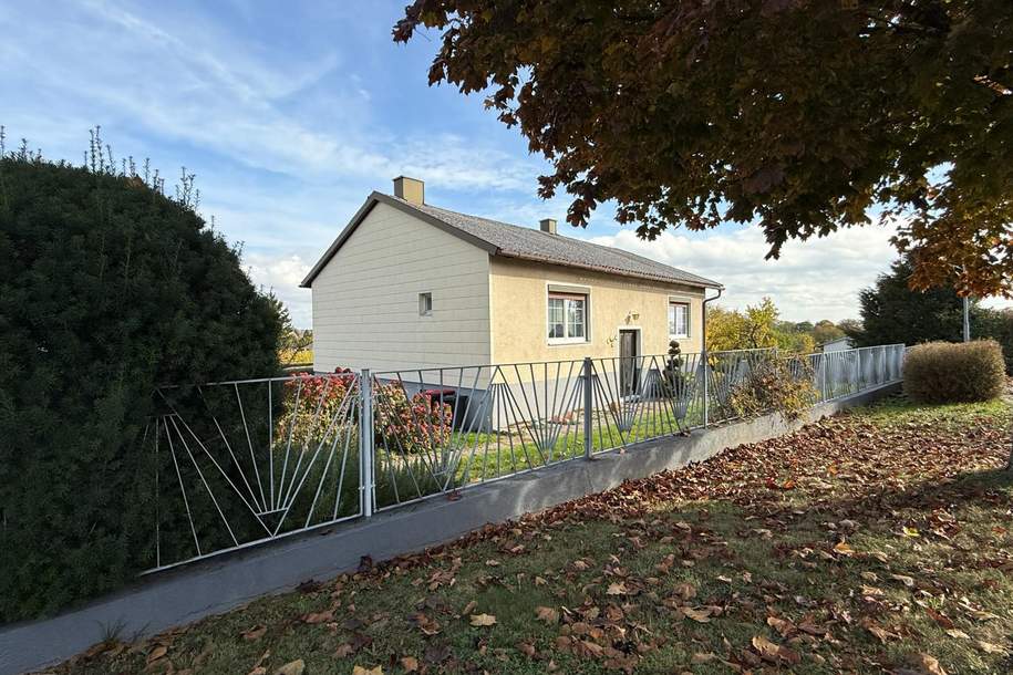 Adrettes Einfamilienhaus mit großem Garten in sonniger Lage von Rechnitz, Haus-kauf, 174.000,€, 7471 Oberwart