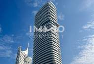 Exklusive 120m² Luxuswohnung mit 20m² Balkon &amp; atemberaubendem Kahlenberg-Blick im 45. Stock