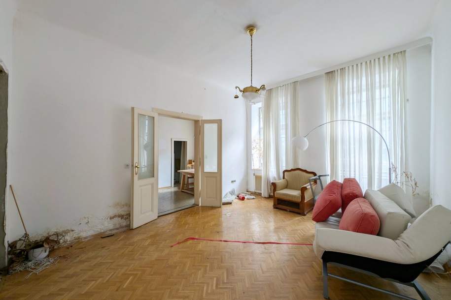 ++NEU++ Sanierungsbedürftige 2-Zimmer Altbau-Wohnung im Erdgeschoss - großes Umbau-Potential, Wohnung-kauf, 248.900,€, 1100 Wien 10., Favoriten