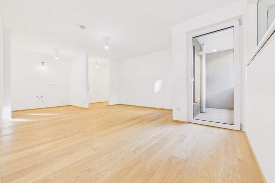 Neubau-Erstbezug: Stilvolle 1-Zimmer-Wohnung mit Loggia in Wien-Liesing, Wohnung-kauf, 210.092,€, 1230 Wien 23., Liesing