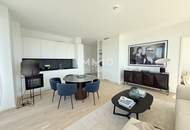 43. Etage Signature Skyline Supreme – Süd-Eckresidenz - 3 Zimmer, Freifläche und mit Panorama über Wien und Donau