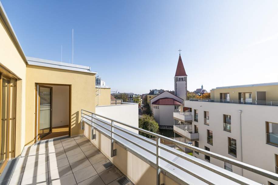 3-Zimmer-Erstbezug in Toplage! Offene Wohnküche | Traumhafte Terrasse mit Fernblick | Hochwertige Ausgestaltung, Wohnung-miete, 1.245,00,€, 2700 Wiener Neustadt(Stadt)