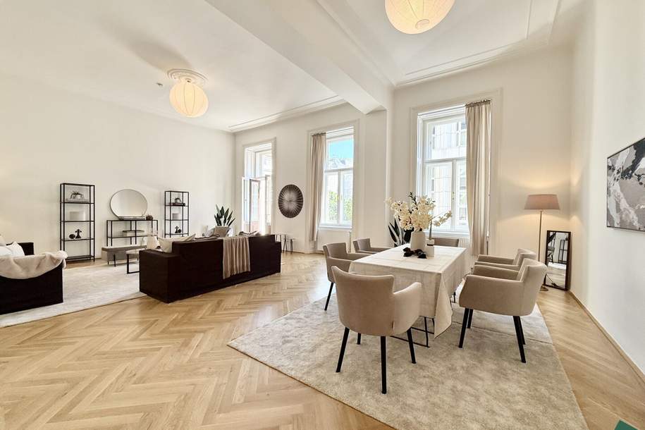 Einzigartige 5-Zimmer Altbauwohnung beim Palais Coburg, Wohnung-miete, 3.990,00,€, 1010 Wien 1., Innere Stadt