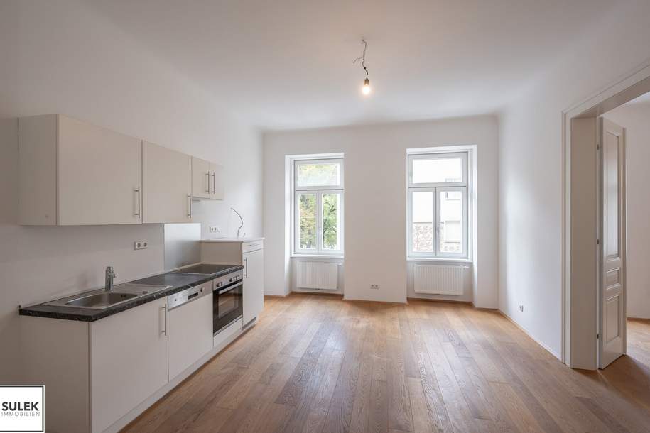 Altbauwohnung mit Wohnküche und 1 Schlafzimmer | U1 Anbindung | unbefristet | ab sofort mieten | Top 13-14, Wohnung-miete, 747,98,€, 1100 Wien 10., Favoriten