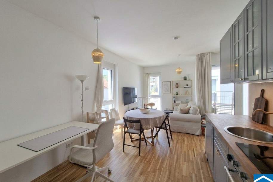 Vollmöblierte &amp; charmante 2-Zimmer-Wohnung mit Loggia im Wildgarten - Wohnen direkt am Rosenhügel, Wohnung-miete, 1.100,00,€, 1120 Wien 12., Meidling