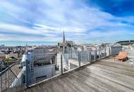 Exklusive 130 m² Dachgeschosswohnung mit Terrasse, Dachterrasse und atemberaubendem Blick auf den Stephansdom