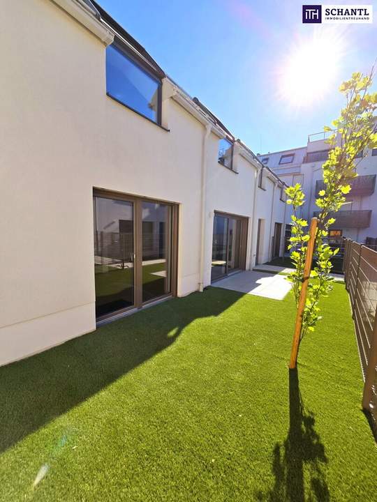 Ihr neues Familienparadies! WOW - Cooles Townhouse mit Garten! 4 Zimmer + Ideale Raumaufteilung + Erdwärme + Absolute Ruhelage + Tiefgarage! Nachhaltig und zukunftssicher investiert!