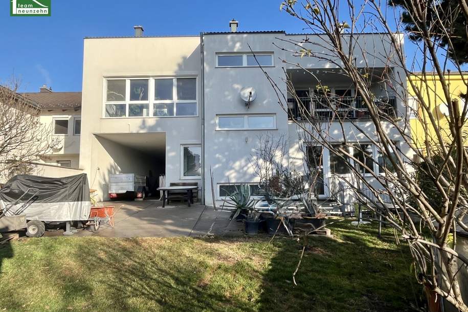 Fast neues Mehrfamilienhaus mit 2 bis 4 Wohnungen (über je 90m² ), einem Büro im EG mit 3,20 Raumhöhe, voll unterkellert mit FB-Heizung und RH von 2,85 Meter. Aufstockung & Zubau möglich!, Haus-kauf, 2.345.000,€, 1220 Wien 22., Donaustadt