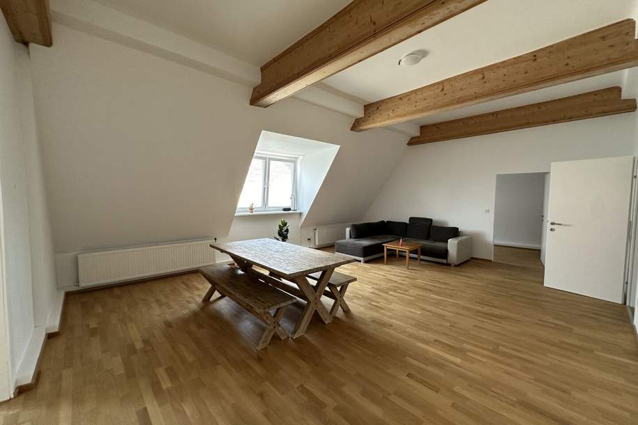 UNBEFRISTET: große 5 Zimmer im frisch ausgebauten Dachgeschoss mit Balkon!, Wohnung-miete, 3.784,28,€, 1080 Wien 8., Josefstadt