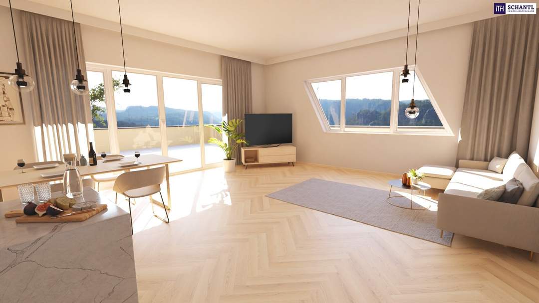 Ein wunderschöne helle Wohnung im einem feinen kleinem Neubauprojekt mit einem W-Balkon lädt zum Träumen und Genießen ein, in 8041 Graz