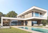 Wörthersee - Nordufer: einzigartige Neubau-Villa *Outdoorpool, LIFT, 5 Garagen, privater Seezugang*