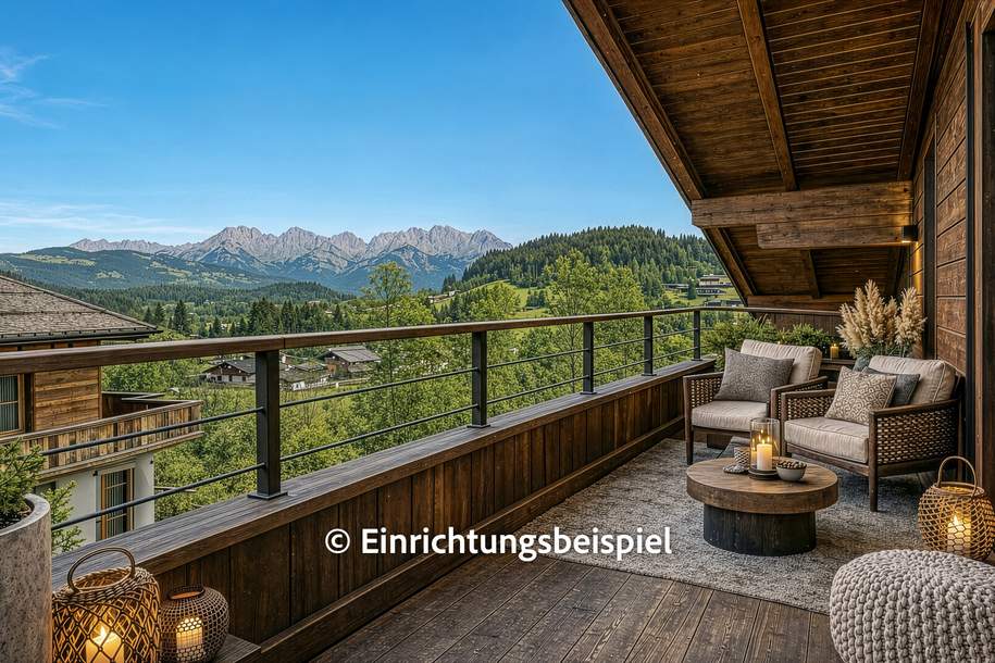 Dachgeschosswohnung an der Skipiste mit Kaiserblick, Wohnung-kauf, 430.000,€, 6370 Kitzbühel