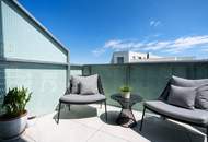 Urlaubsfeeling | Dachterrasse m. Pergola, Garten u. privaten Zugang zum Rooftop-Pool | Familienfreundliche Anlage | DAN Küche l Tiefgarage