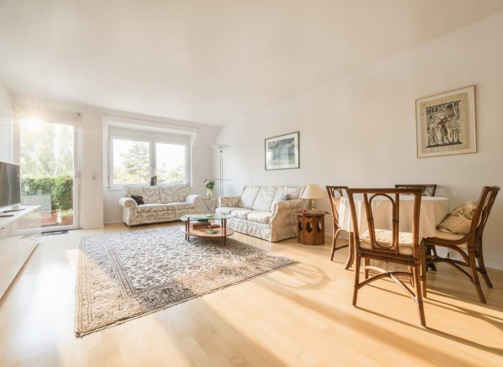 Eine Wohnung zum Wohlfühlen - 3-Zimmer-Wohnung mit West-Außenfläche inklusive Küche & Garage – Ruhe, Grünblick und perfekte Anbindung