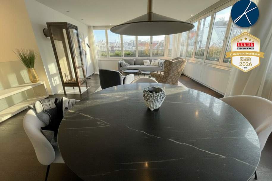 Exklusive Penthouse-Wohnung &amp; New-York-Style im Untergeschoss, Wohnung-miete, 2.729,00,€, 1050 Wien 5., Margareten