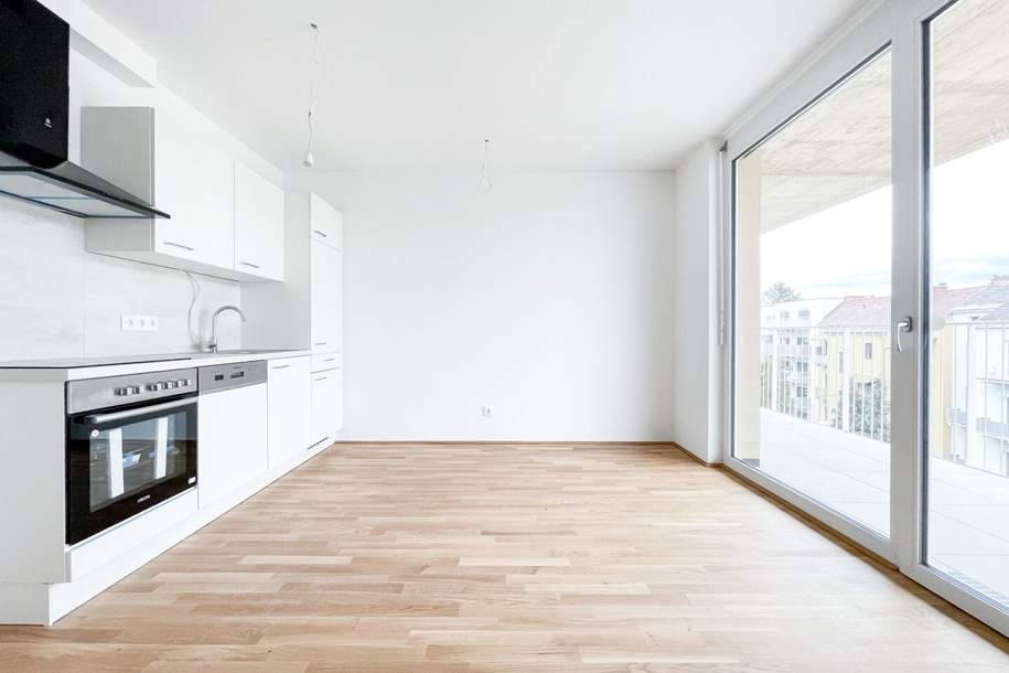 Zentrumsnahe 2-Zimmer-Wohnung mit großem Balkon in den grünen Innenhof, Wohnung-miete, 699,00,€, 8020 Graz(Stadt)