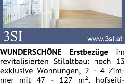 WUNDERSCHÖNE Erstbezüge im revitalisierten Stilaltbau: noch 13 exklusive Wohnungen, 2 - 4 Zimmer mit, Wohnung-kauf, 1220 Wien 22., Donaustadt