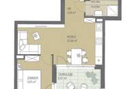 Wohnen mit 10m² Terrasse: Schöne 2-Zimmer-Wohnung nahe der U1!