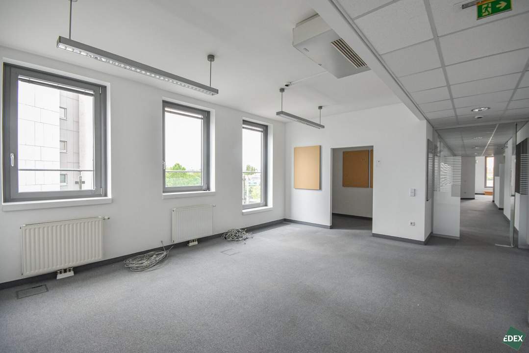 Durchdacht aufgeteilte Bürofläche mit Terrasse und optimaler Anbindung