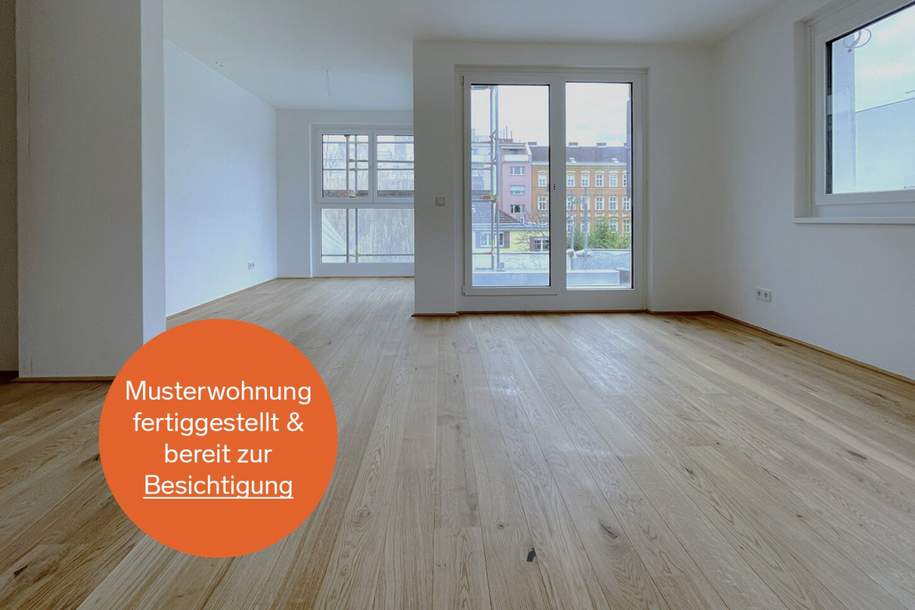 Naturnah + perfekt angebunden! 4-Zimmer-Gartenwohnung mit hochwertiger und nachhaltiger Ausstattung im DAS WEGL!, Wohnung-kauf, 529.550,€, 2320 Bruck an der Leitha