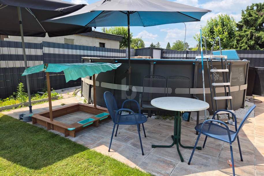 IHR RÜCKZUGSORT IM GRÜNEN: KLEINGARTENHAUS MIT POOL, GRILLPLATZ UND GARTENPARADIES, Haus-kauf, 169.000,€, 2601 Wiener Neustadt(Land)