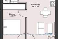 Gartenseitiger 2 Zi Dacherstbezug mit Terrasse und Sauna - Meiselmarkt Nähe