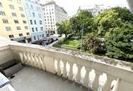 1010! Klimatisierte Bürofläche mit kleinem Balkon in repräsentativem Altbau am Rudolfsplatz!