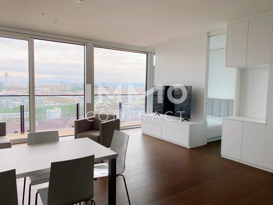 TrIIIple - ALL INCLUSIVE! 24. Stock - möbliertes Apartment in Wien - Modern, luxuriös, zentral