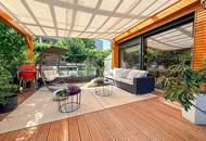 Modernes Holz-Bungalow mit Pool, Sauna & Südgarten | Wohnen wie im Urlaub in 1210 Wien