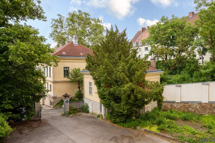 Tiny-House mit Eigengarten auf schlossartigem Anwesen | Parkplatz | U-Bahnnähe | sanierungsbedürftig, Haus-kauf, 400.000,€, 1130 Wien 13., Hietzing