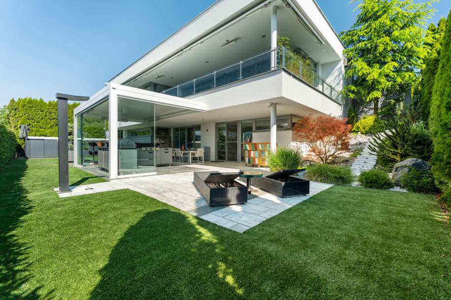 Architektenvilla mit Seeblick, Haus-kauf, 1.790.000,€, 9201 Klagenfurt Land
