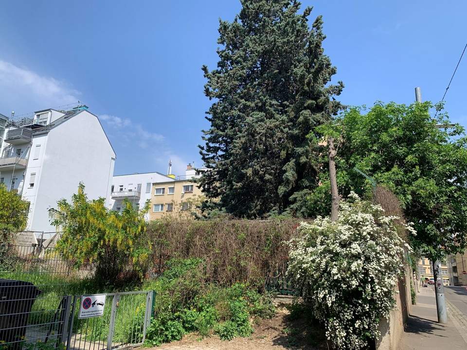 1180! BAUTRÄGERGRUNDSTÜCK mit ausgezeichneter Infrastruktur und öffentlicher Anbindung!