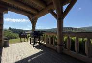 *** Einzigartiges 160 m² Naturstammhaus mit Veranda und Balkon am Alpl – Ruhe, Panoramablick und Ferienvermietungspotenzial ***